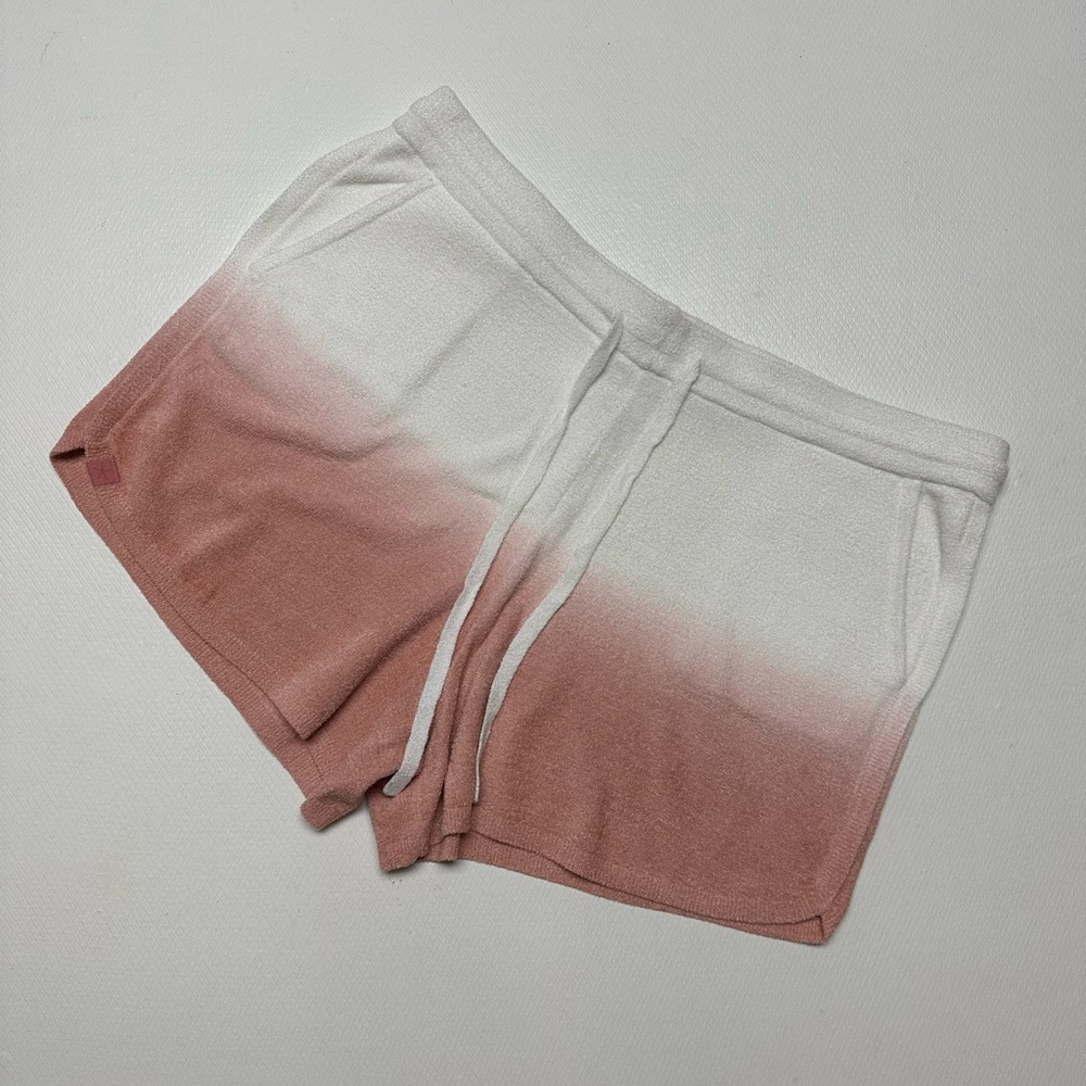 Barefoot Dreams CozyChic Ultra Lite Ombré Shorts in Rosy Pink Size XL NWOT